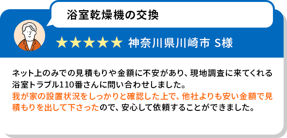 浴室乾燥機の交換